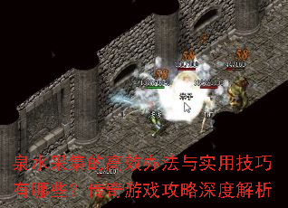 泉水采集的高效办法与实用技巧有哪些?传奇游戏攻略深度解析 泉水采集的高效办法与实用技巧有哪些?传奇游戏攻略深度解析