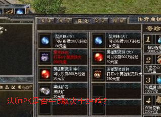 法师PK是否牛B取决于经验? 法师PK是否牛B取决于经验?