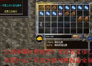 沙城争霸如何速成?攻占皇宫核心战术是什么?玛法大陆制胜秘籍全解析 沙城争霸如何速成?攻占皇宫核心战术是什么?玛法大陆制胜秘籍全解析