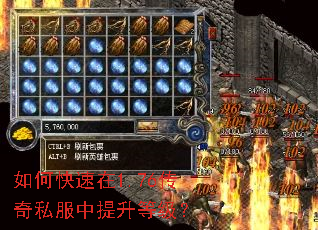如何快速在1.76传奇私服中提升等级? 如何快速在1.76传奇私服中提升等级?