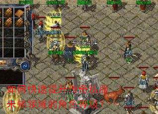 如何快速提升传奇私服未知领域的角色等级? 如何快速提升传奇私服未知领域的角色等级?