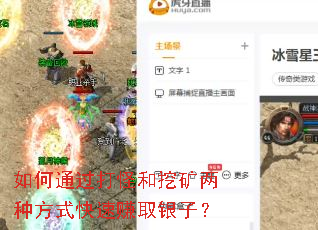 如何通过打怪和挖矿两种方式快速赚取银子? 如何通过打怪和挖矿两种方式快速赚取银子?