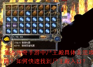 复古传奇手游中尸王殿具体走法攻略?如何快速找到尸王殿入口? 复古传奇手游中尸王殿具体走法攻略?如何快速找到尸王殿入口?