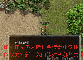 如何在完美大陆打金传奇中快速提升角色战力?新手入门该注意哪些关键点? 如何在完美大陆打金传奇中快速提升角色战力?新手入门该注意哪些关键点?