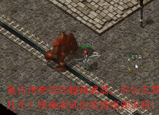 复古传奇法师超强武器,你认识其中几个?快来测试你的游戏知识吧。 复古传奇法师超强武器,你认识其中几个?快来测试你的游戏知识吧。