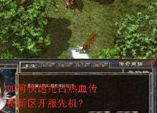 如何快速抢占热血传奇新区开服先机? 如何快速抢占热血传奇新区开服先机?