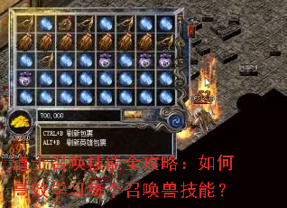 道士召唤技能全攻略:如何高效学习每个召唤兽技能? 道士召唤技能全攻略:如何高效学习每个召唤兽技能?