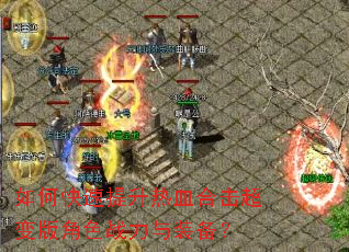 如何快速提升热血合击超变版角色战力与装备? 如何快速提升热血合击超变版角色战力与装备?