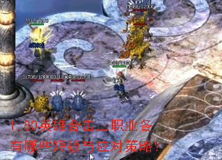 1.80英雄合击三职业各有哪些短板与应对策略? 1.80英雄合击三职业各有哪些短板与应对策略?