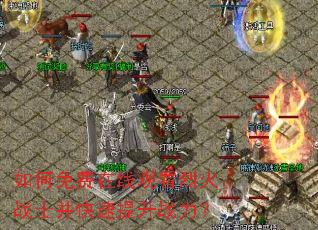 如何免费在线观看烈火战士并快速提升战力? 如何免费在线观看烈火战士并快速提升战力?