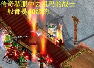 传奇私服中去祖玛的战士一般都是40级的