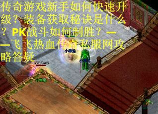 传奇游戏新手如何快速升级？装备获取秘诀是什么？PK战斗如何制胜？——飞飞热血传奇私服网攻略答疑